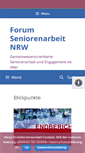 Mobile Screenshot of forum-seniorenarbeit.de